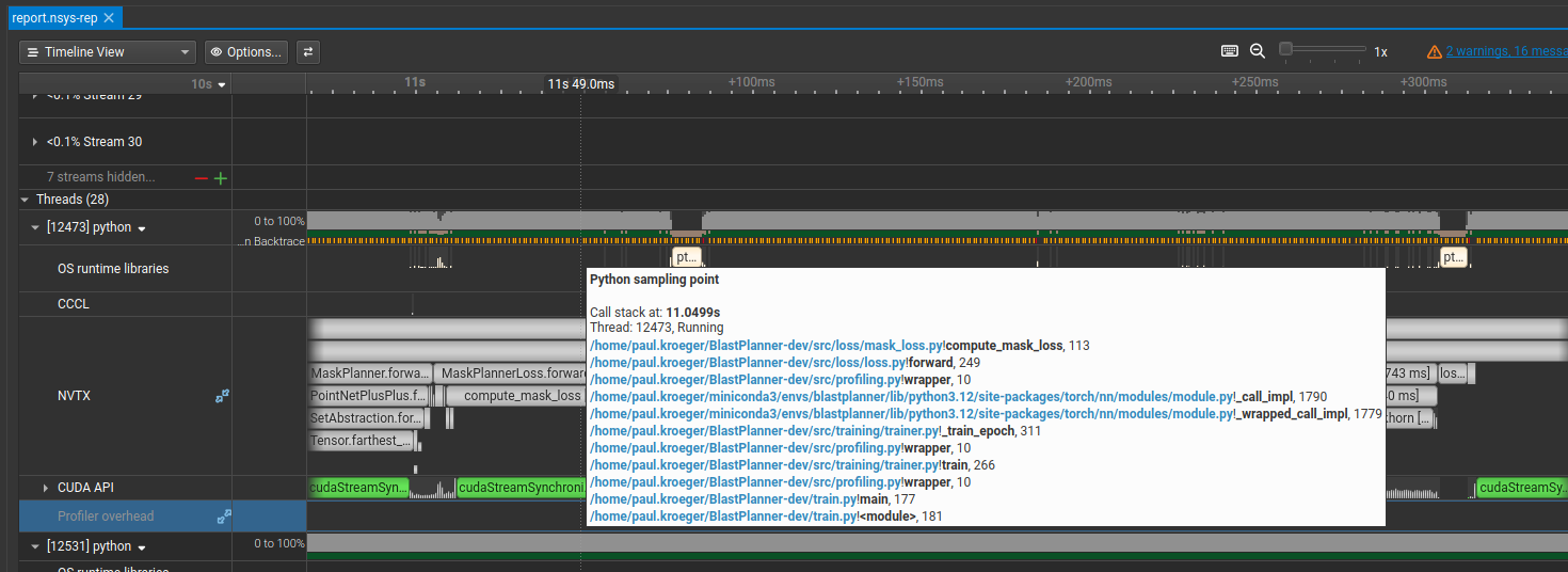 Synchronization after first fix